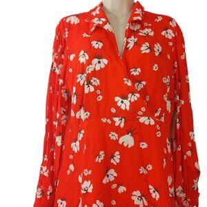 On 34th Womens Mini Faux Wrap Dress Rave Red